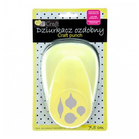 Dziurkacz ozdobny dpCraft 7,5cm Bombki